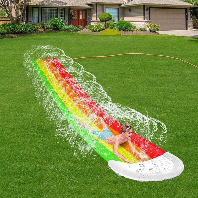 Water Slide for Garden, Roll Out Garden Water Slide for Kids and Adults