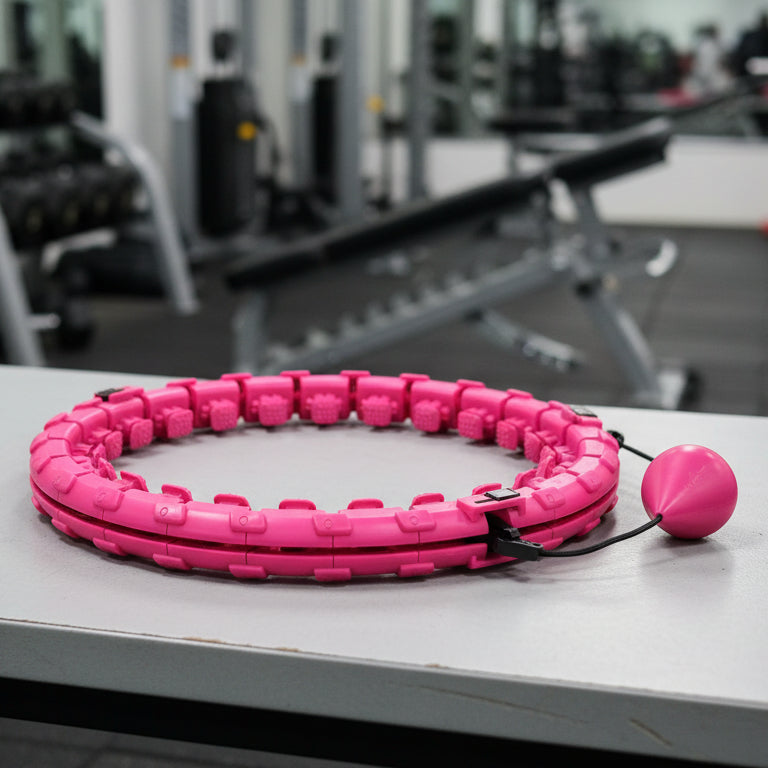 Hula Hoop for Fitness, Adjustable Hula Hoop for Exercise with 24 or 28 Links, Home Gym Equipment for Waist and Hips