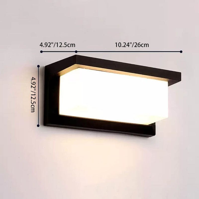 Outdoor Wall Lights with Sensor, Motion Sensor Security Light for Garage and Garden, Black Industrial Outdoor Lighting_03