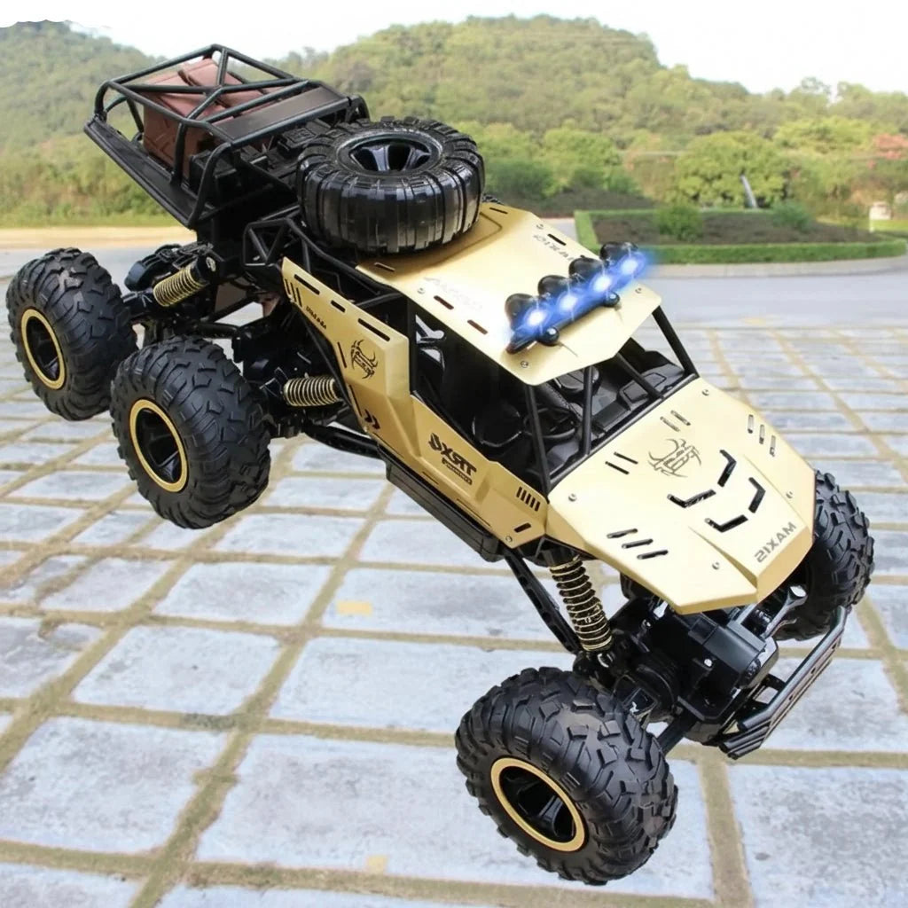 Remote Control Monster Truck with LED Lights, Off Road RC Car, Radio Controlled Car with Six Driven Wheels_05