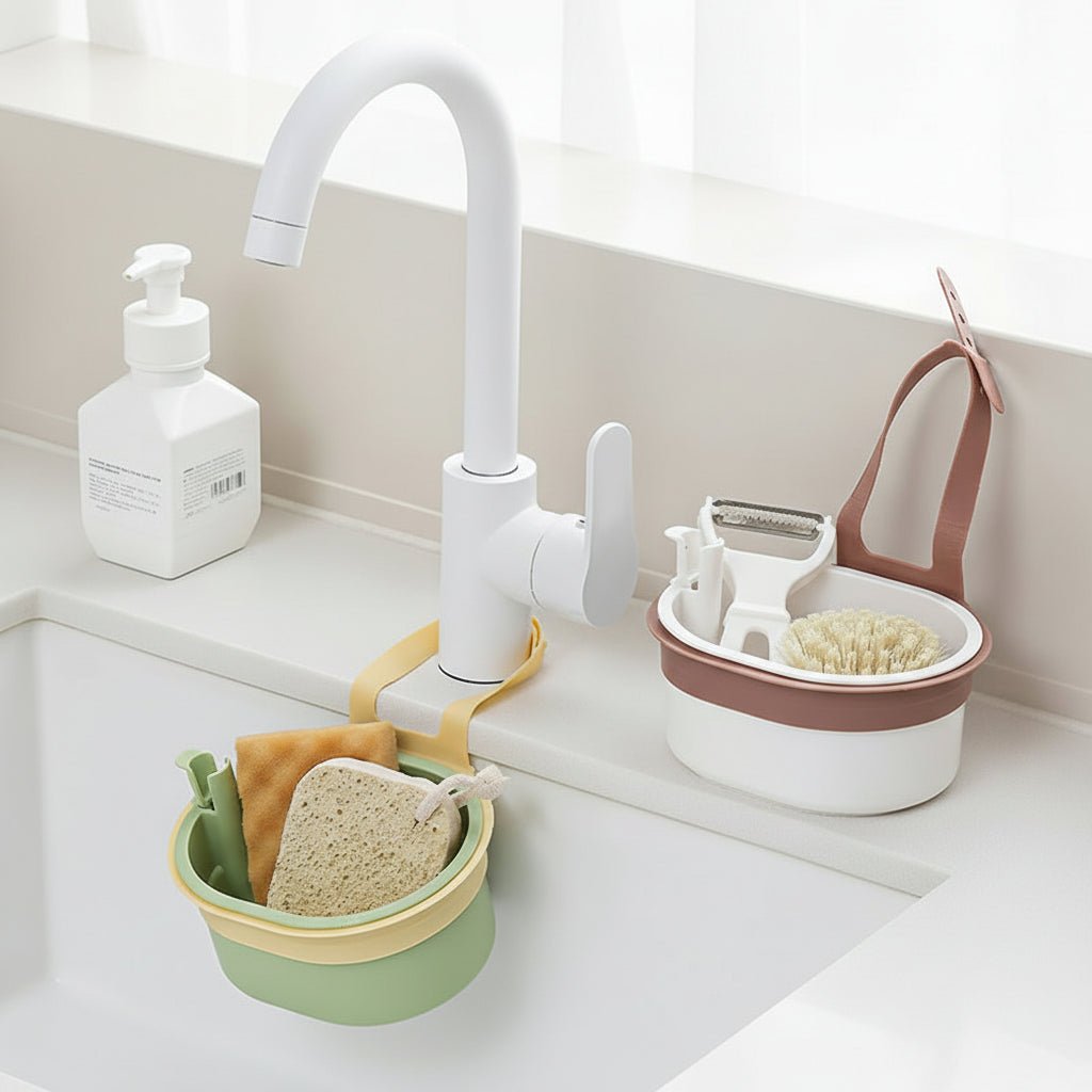 Kitchen Bin Hanging, Small Kitchen Bin for Food Scraps, Sink Waste Basket, Hanging Kitchen Accessories for Counter Space