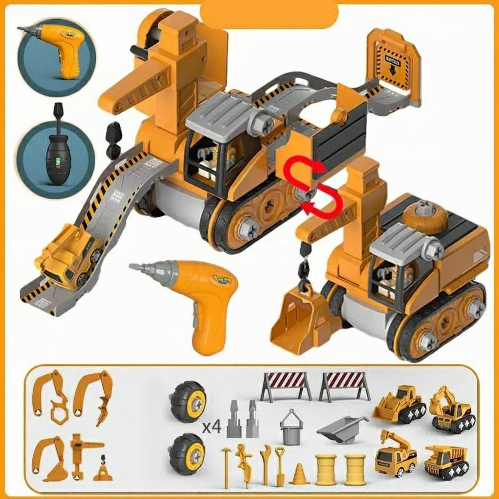 Toy Crane and Vehicle Building Set, Toy Tool Set for Kids from 3 Years – image 10