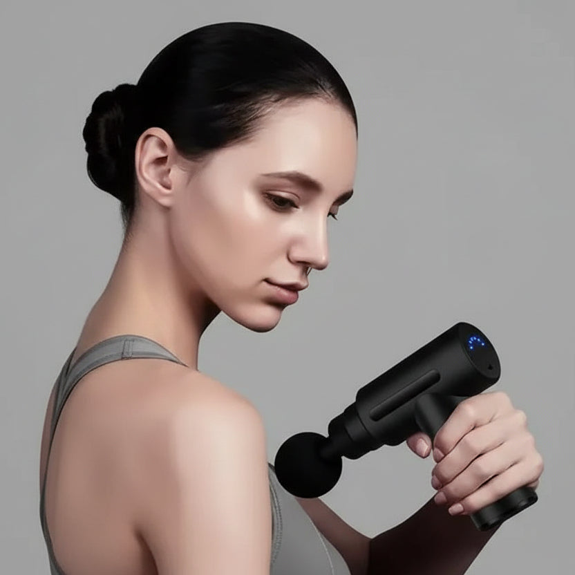 Massage Gun, Cordless Muscle Massage Gun with Multiple Heads for Recovery