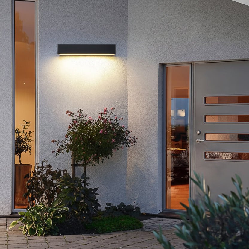 Outdoor Wall Lights, Waterproof LED Exterior Wall Light in Aluminium, Outdoor Lights for Garden and Balcony