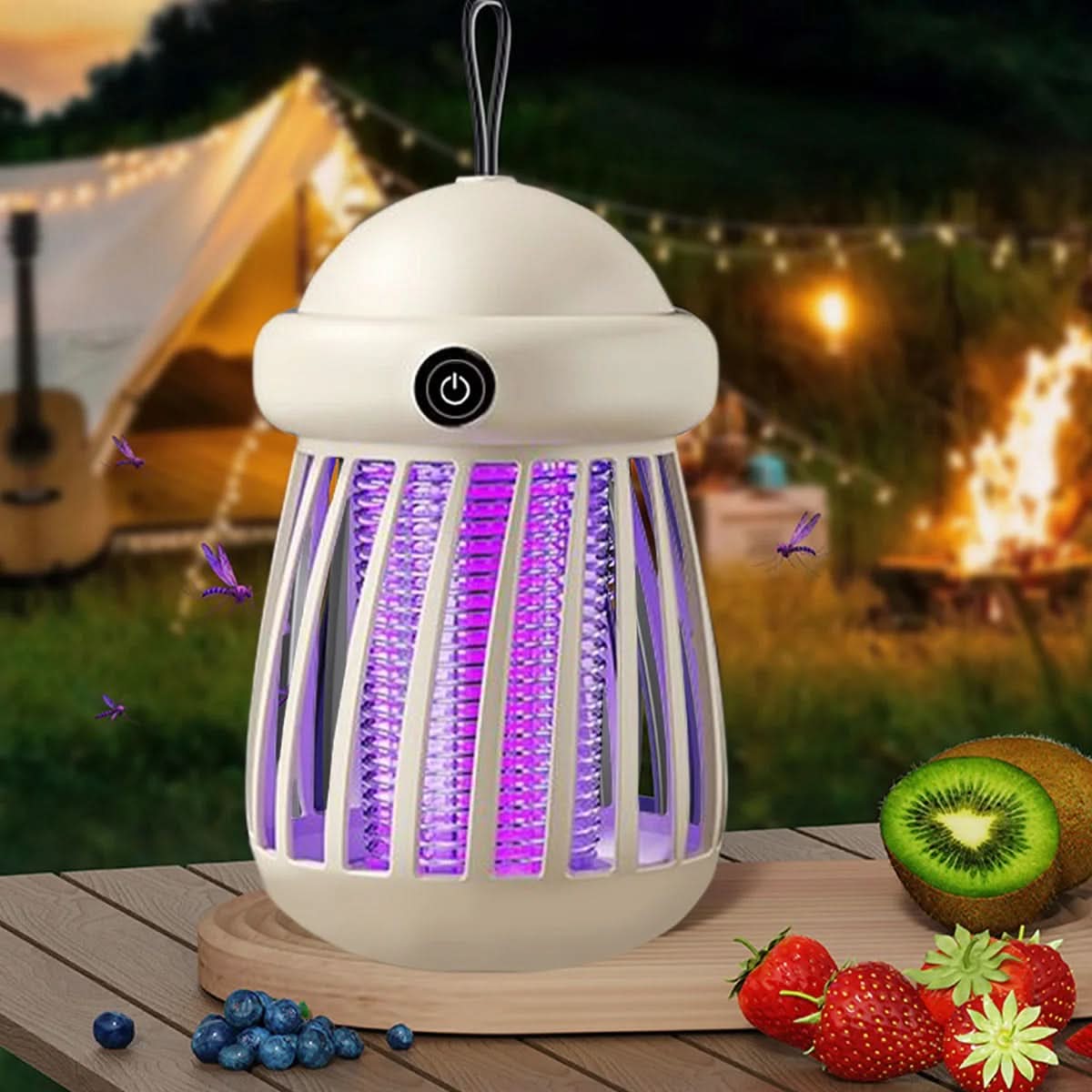 Electric Fly Killer Rechargeable, Fly Zapper with UV Light
