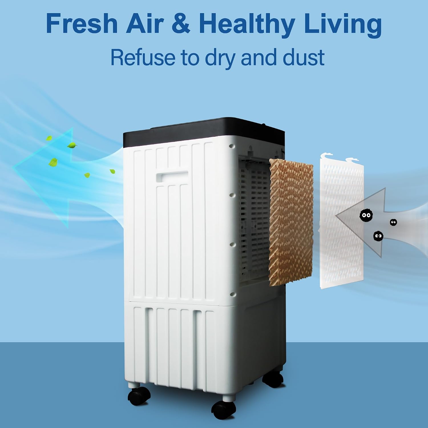 Versatile Portable Air Conditioner | 3-in-1 Evaporative Cooling Fan with 12-Hour Timer for Customized Comfort