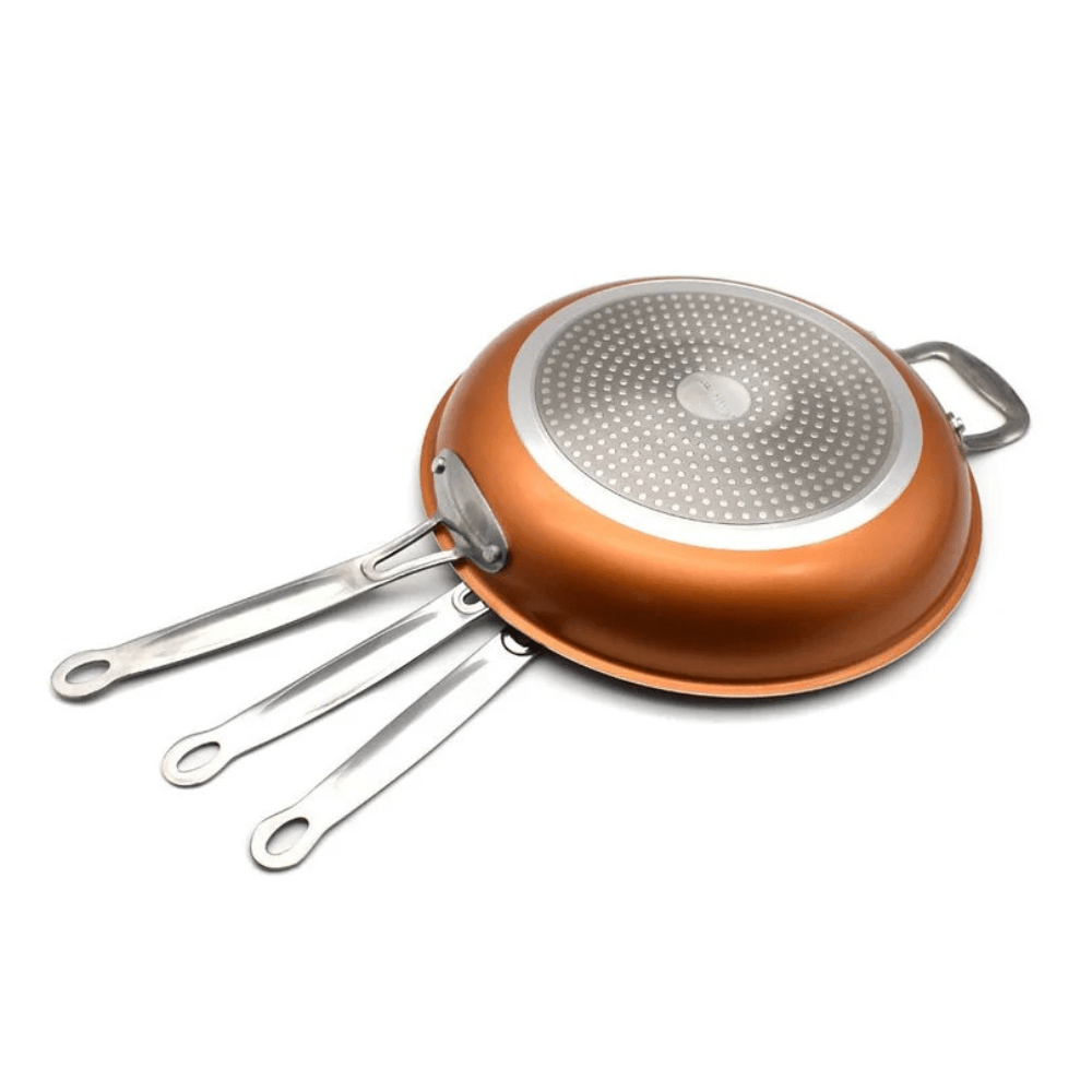 Non Stick Frying Pans, Copper Pan for Induction Hob and Gas, Dishwasher Safe Non Stick Pan Set in 3 Sizes_06