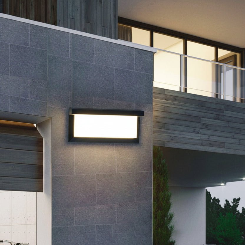 Outdoor Wall Lights with Sensor, Motion Sensor Security Light for Garage and Garden, Black Industrial Outdoor Lighting_02