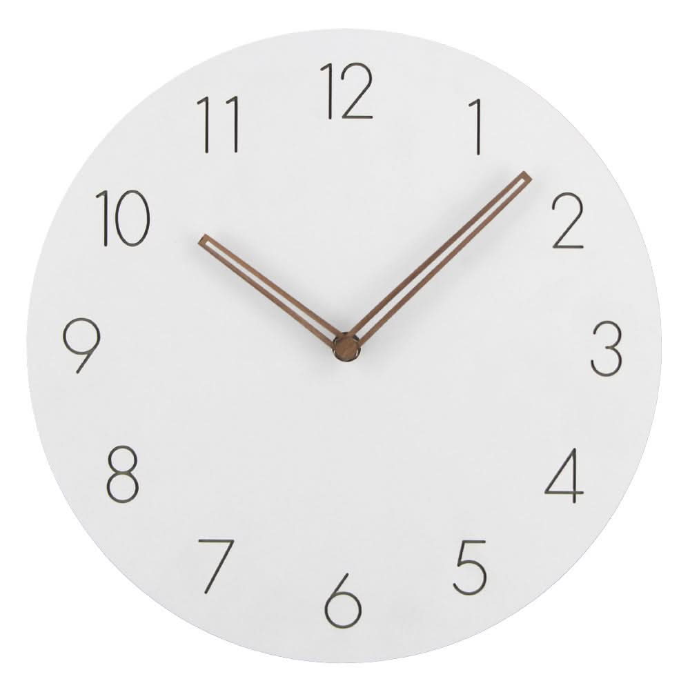 Silent Wall Clock, Kitchen Wall Clock Non Ticking, Modern Wall Clock for Bedroom and Living Room with Walnut Wood Hands_08