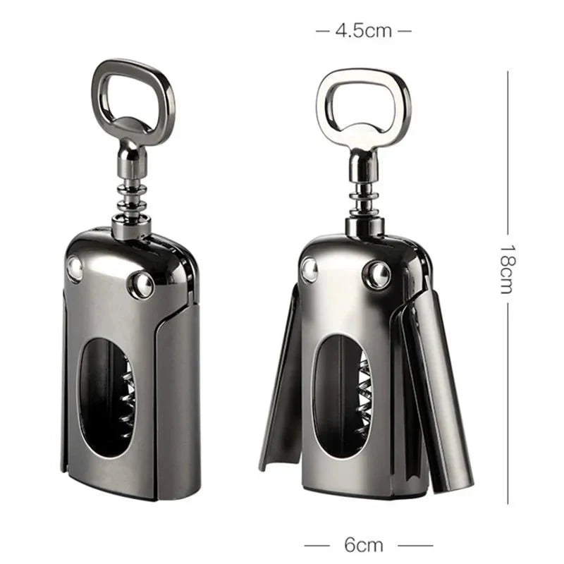Corkscrew Wine Bottle Opener, Winged Corkscrew in Stainless Steel, Wine Opener for Natural and Synthetic Corks_04