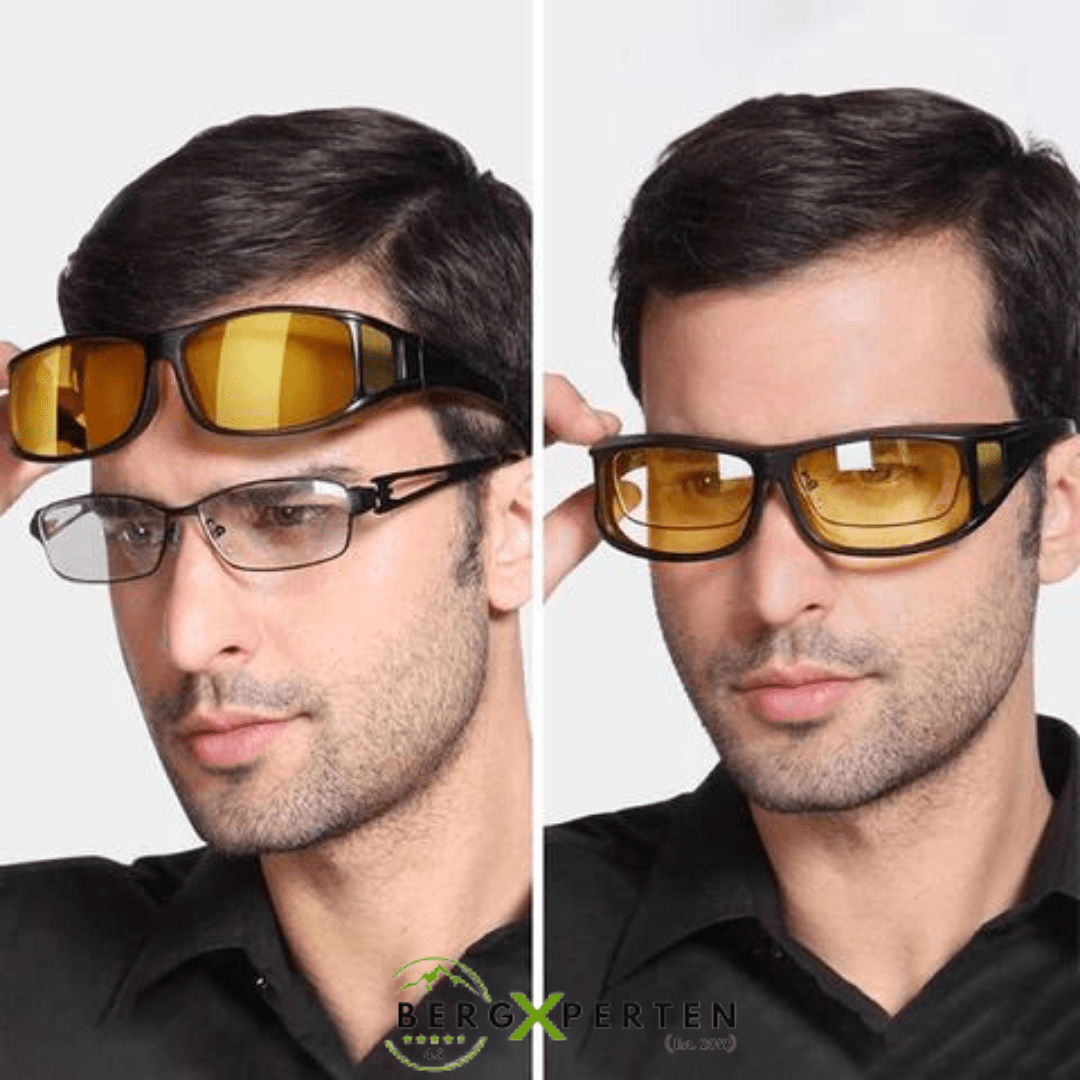Night Driving Glasses Fit Over Specs, Anti Glare Glasses with Yellow HD Lens – image 4