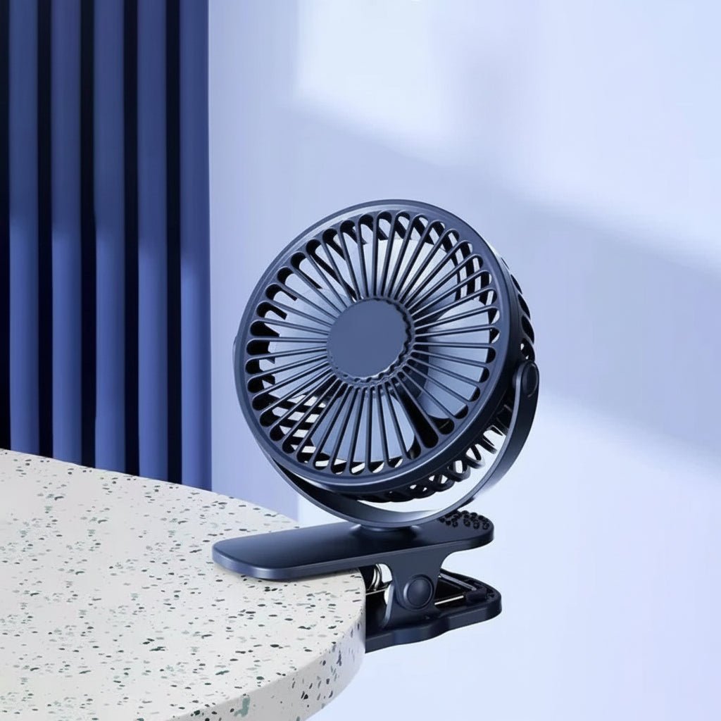 Clip On Desk Fan, USB Portable Fan with Strong Clip – image 4