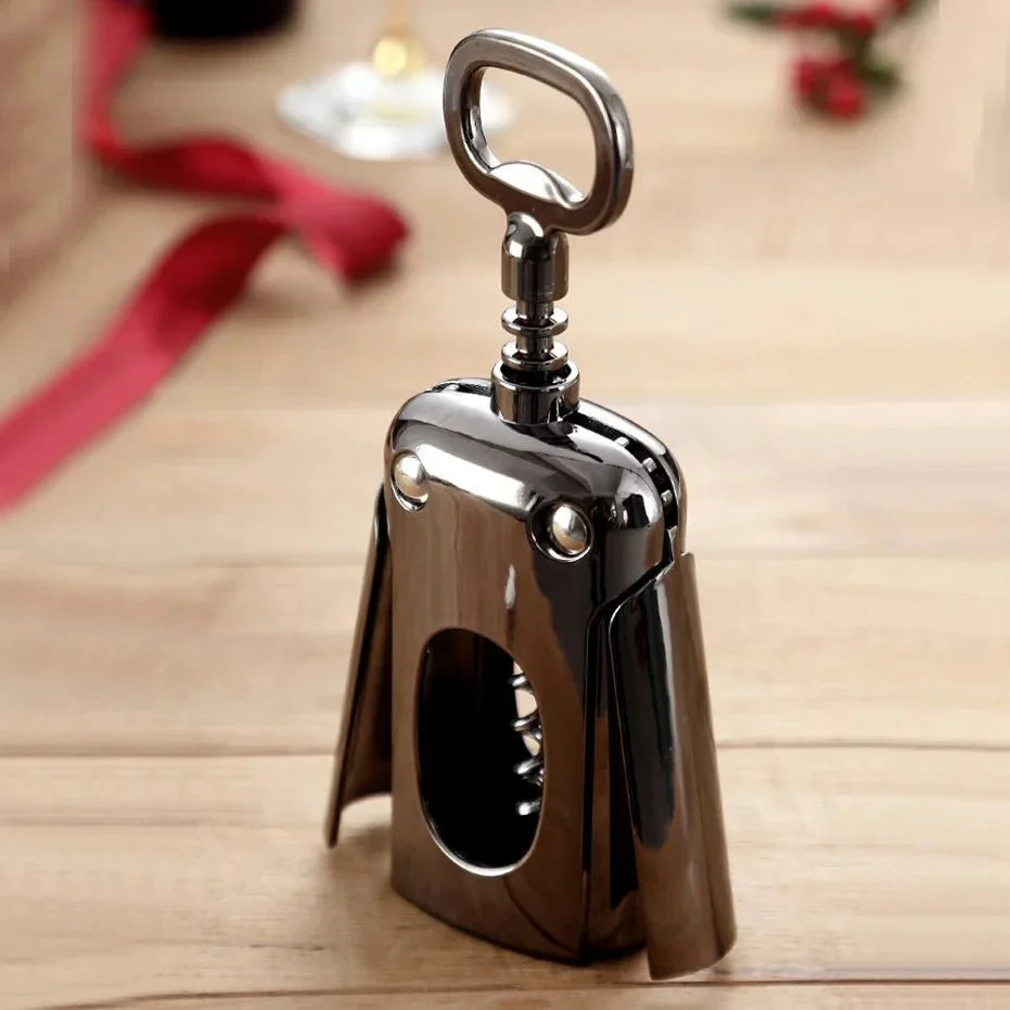 Corkscrew Wine Bottle Opener, Winged Corkscrew in Stainless Steel, Wine Opener for Natural and Synthetic Corks_06