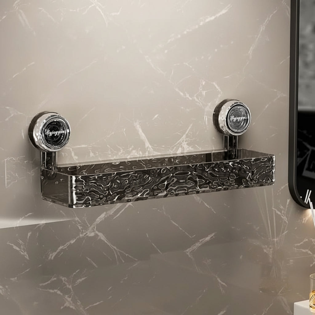 Wall Shelf No Drill, Corner Shelf with Suction Cup, Bathroom Storage, Kitchen Shelf for Office and Living Room_07