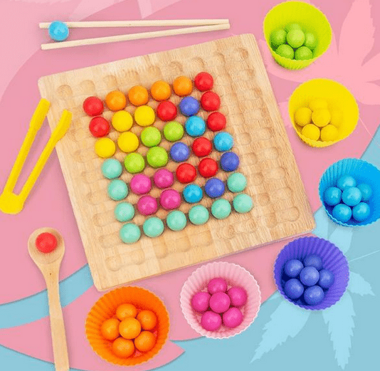 Wooden Beads for Threading, Montessori Toys for Fine Motor Skills Activity, Educational Toys for Kids_00