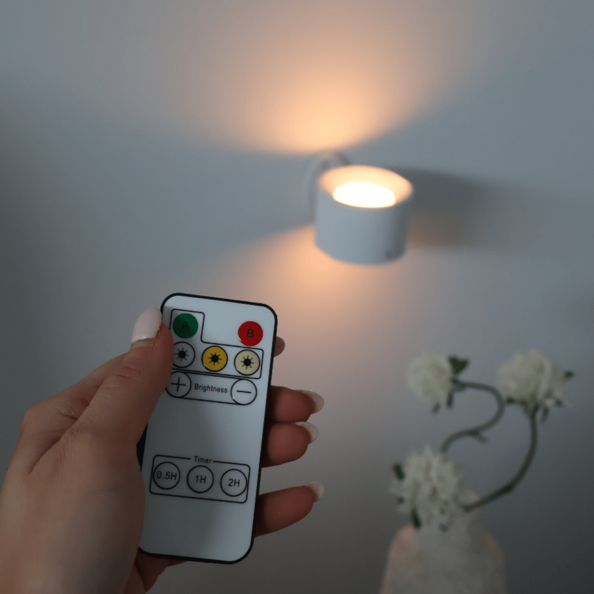 Wireless Wall Light Indoor, LED Wall Lights with Warm Light for Bedroom and Hallway, Modern Wall Sconce_09