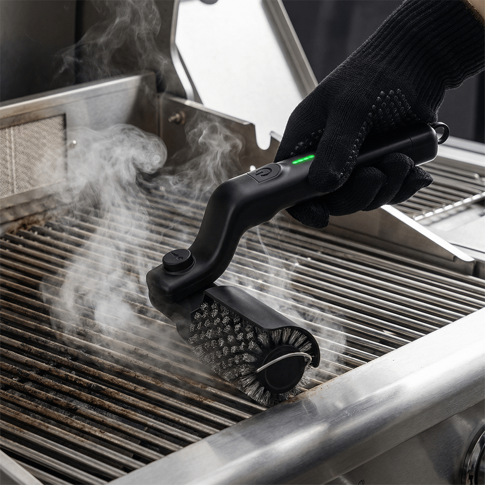Electric BBQ Cleaner, Electric Cleaning Brush for Grills with 3 Speeds, BBQ Cleaning Brush and Barbecue Accessories_04