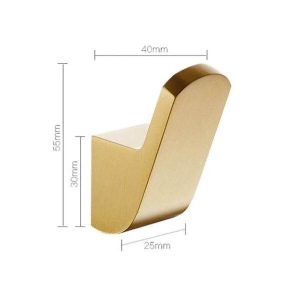 Coat Hooks, Gold Brass Wall Hooks for Bathrobe and Towels, Bathroom Towel Hook for Hallway and Bedroom_04
