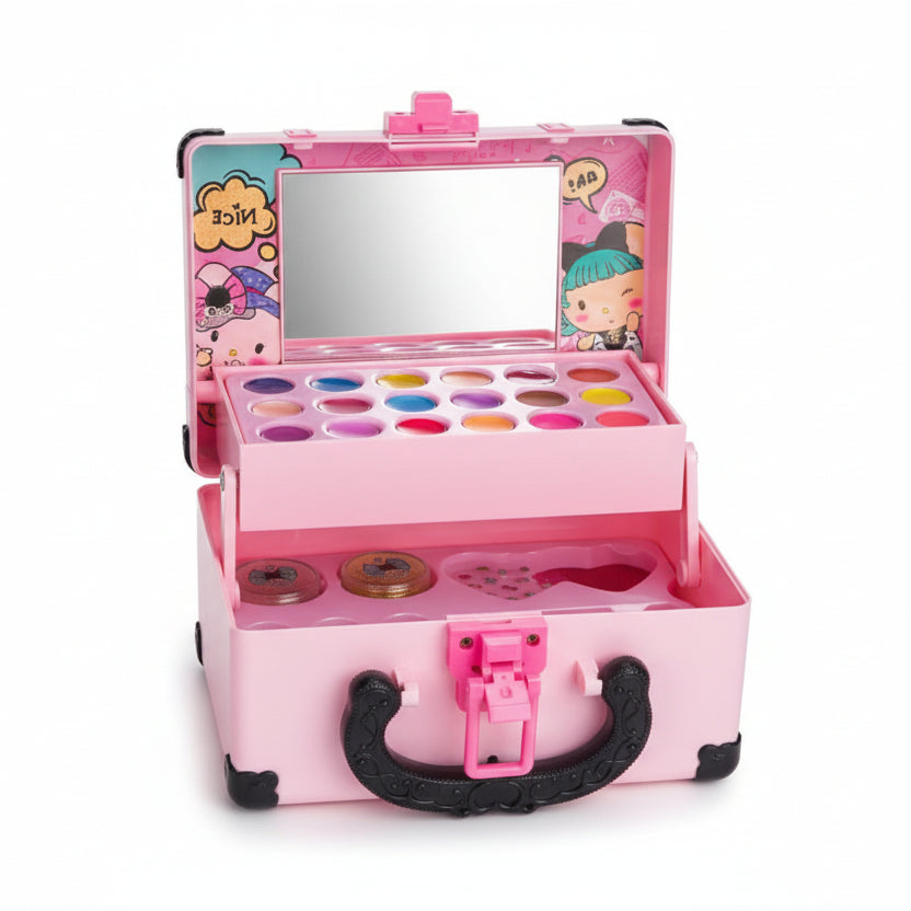 Toy Makeup Set, Washable Make Up Kit for Children with Carry Bag, Pretend Play Makeup and Role Play Toys_06