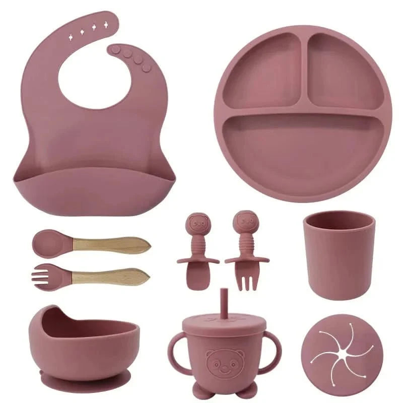 Baby Led Weaning Set, BPA Free Silicone Weaning Set with Suction Plate – image 9