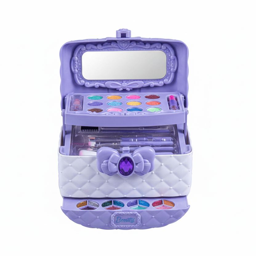 Toy Makeup Set, Washable Make Up Kit for Children with Carry Bag, Pretend Play Makeup and Role Play Toys_07