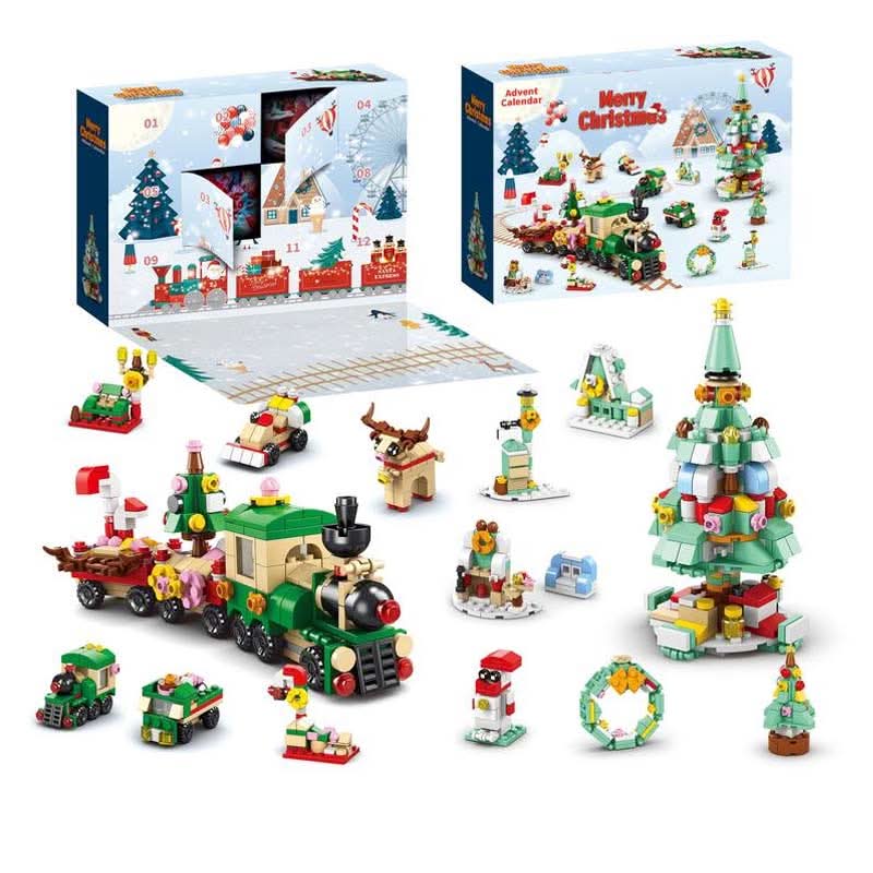 Kids Advent Calendar with 12 Building Blocks, Countdown to Christmas Building Toys – image 5
