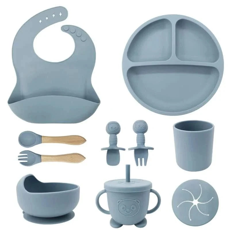Baby Led Weaning Set, Weaning Bib with Pocket – image 10