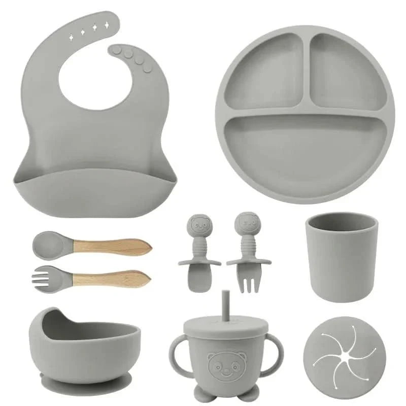 Baby Led Weaning Set, BPA Free Silicone Weaning Set with Suction Plate – image 13