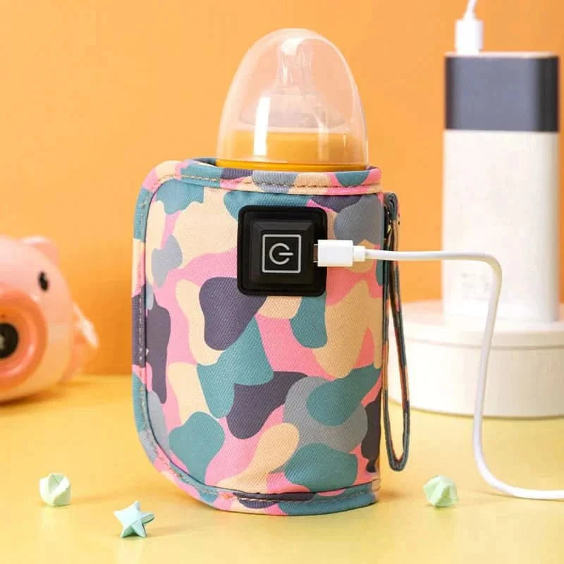 Portable Bottle Warmer with USB, Baby Bottle Warmer for Travel, Milk Warmer with LED Indicator, Baby Essentials_06