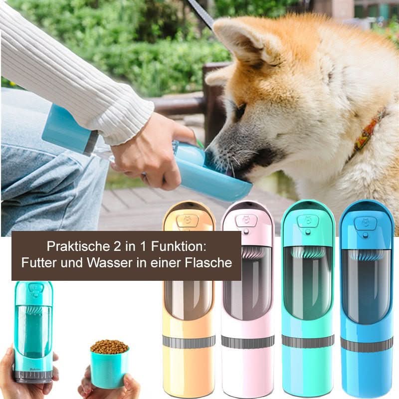 Dog Water Bottles, 2 in 1 Dog Food and Water Bowl for Travel, Leak Proof 300 ml Pet Bowl, Dog Accessories for Walks_01