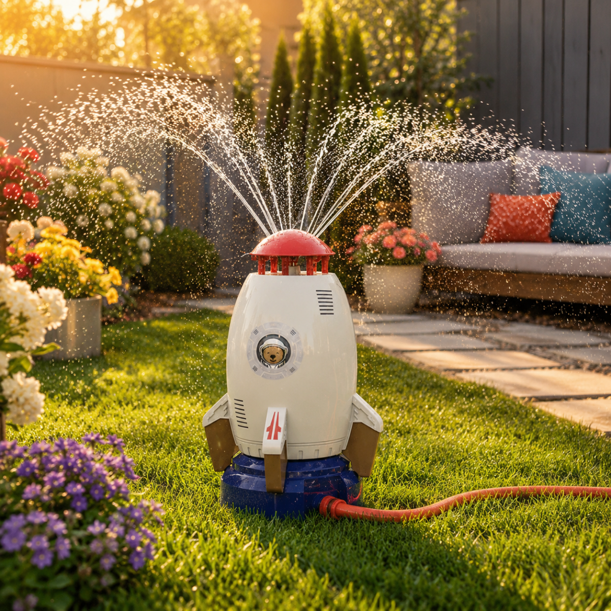Outdoor Toys, Kids Water Sprinkler Toy with 360 Degree Rotation, Garden Toys for 3 Year Olds and Summer Water Play_05