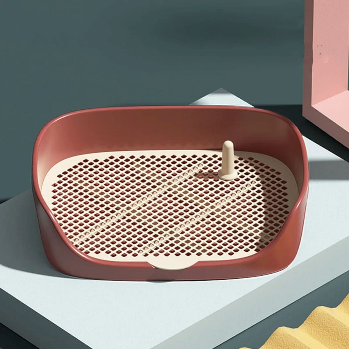 Cat Litter Tray, Dog Litter Tray for Puppy Training, Cat Litter Box for Kittens with Anti Splash Rim and Low Entry_09