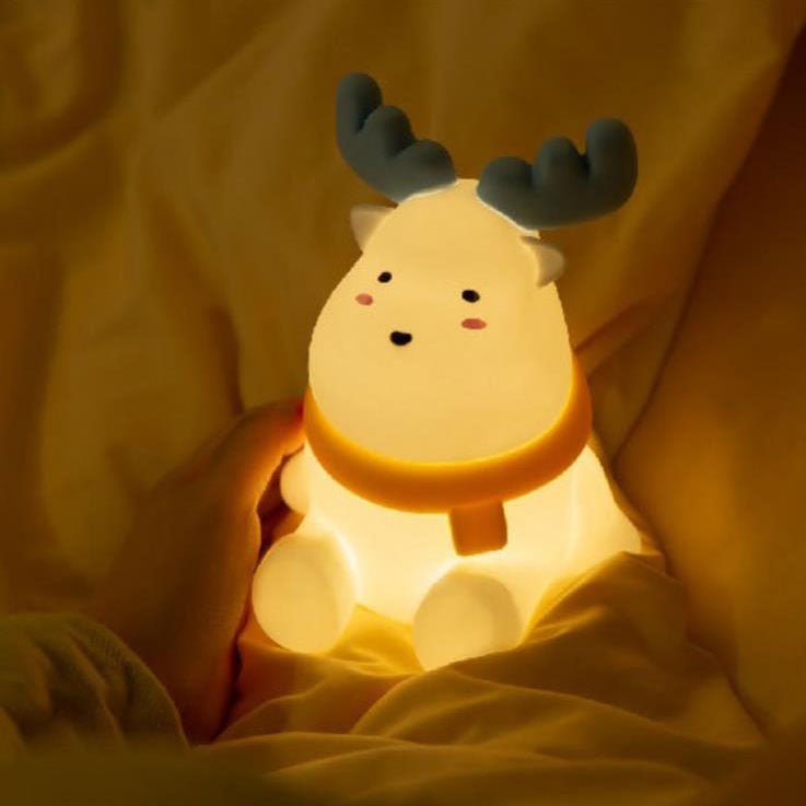 Reindeer Table Lamp with Integrated LED Light, Christmas Decorations for Table, Light Up Reindeer for Living Room_05