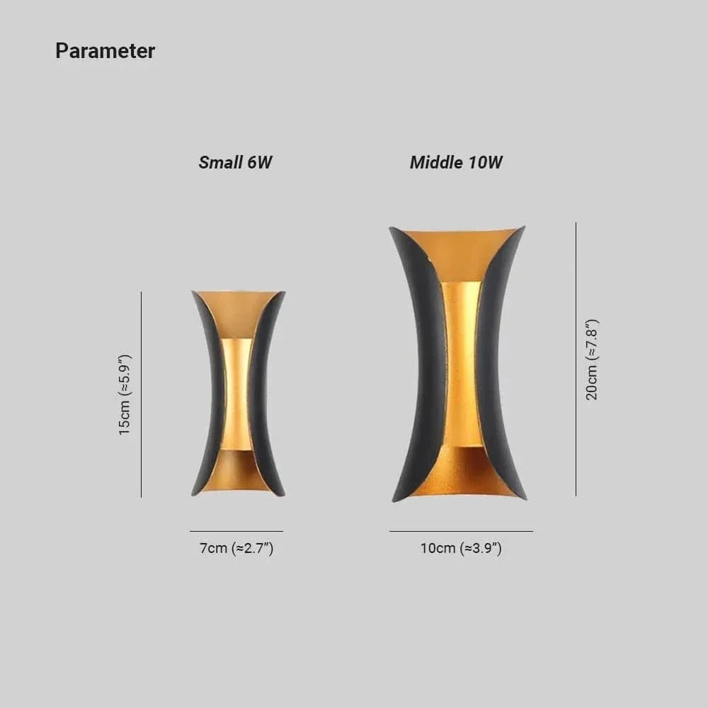 Outdoor Wall Light, Curved LED Garden Light IP65, Hallway Light for Indoor and Outdoor Use_18
