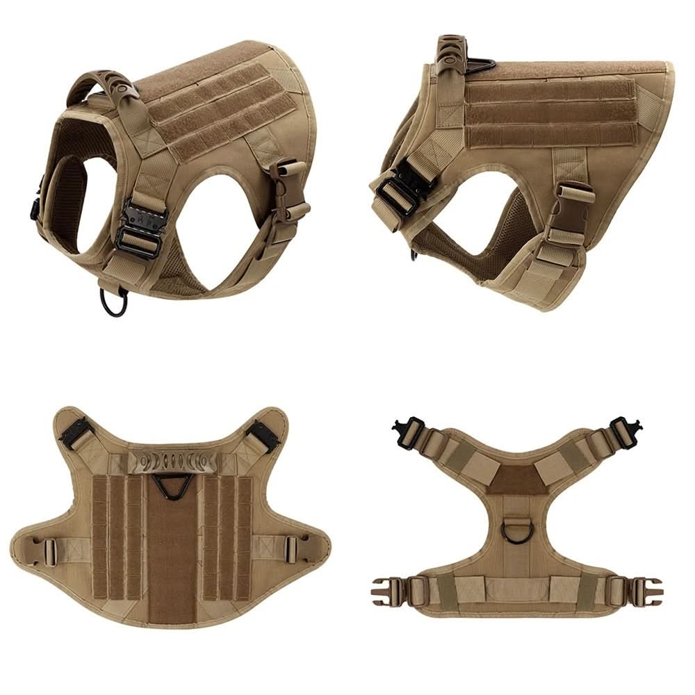 Tactical Dog Harness with Handle, Escape Proof Dog Harness for Small and Large Dogs, Padded Reflective Dog Vest_13