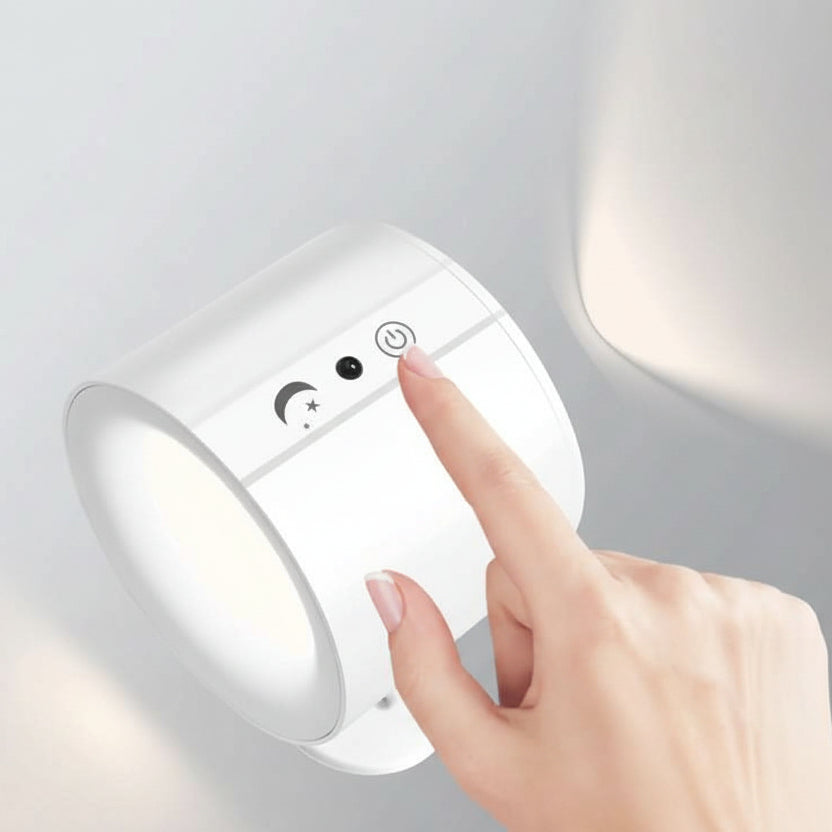 Rechargeable Wall Lights, Dimmable LED Wall Lamp with 360 Rotation, Living Room Wall Light_05