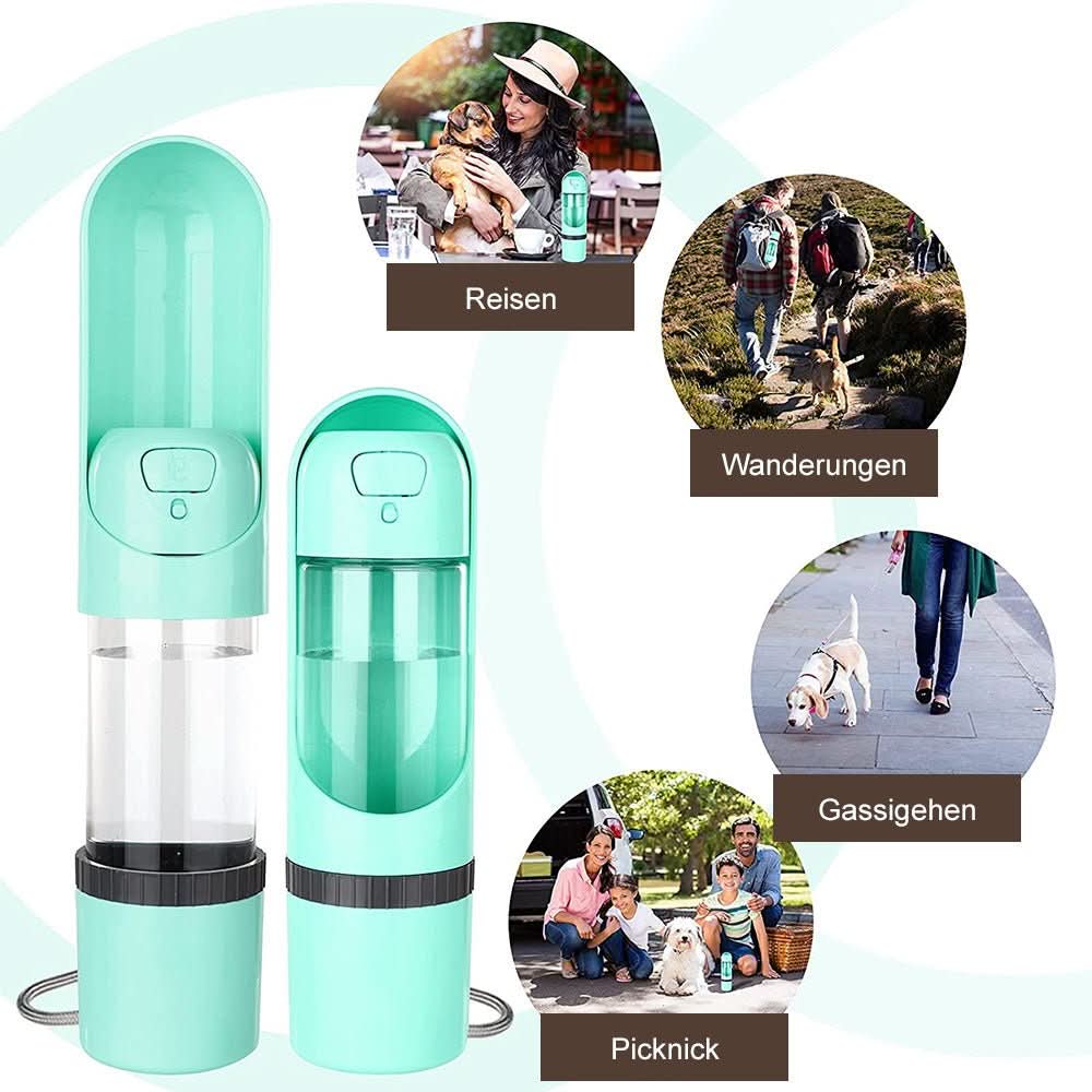 Dog Water Bottles, 2 in 1 Dog Food and Water Bowl for Travel, Leak Proof 300 ml Pet Bowl, Dog Accessories for Walks_02
