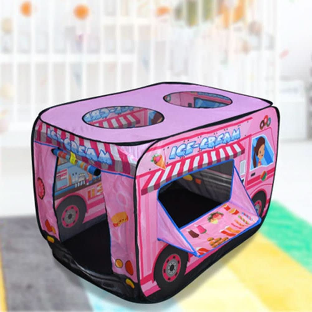 Kids Playhouse, Indoor Childrens Play Tent for Role Play, Fire Engine and School Bus Kids Tent, Toys for 3 Year Olds_04