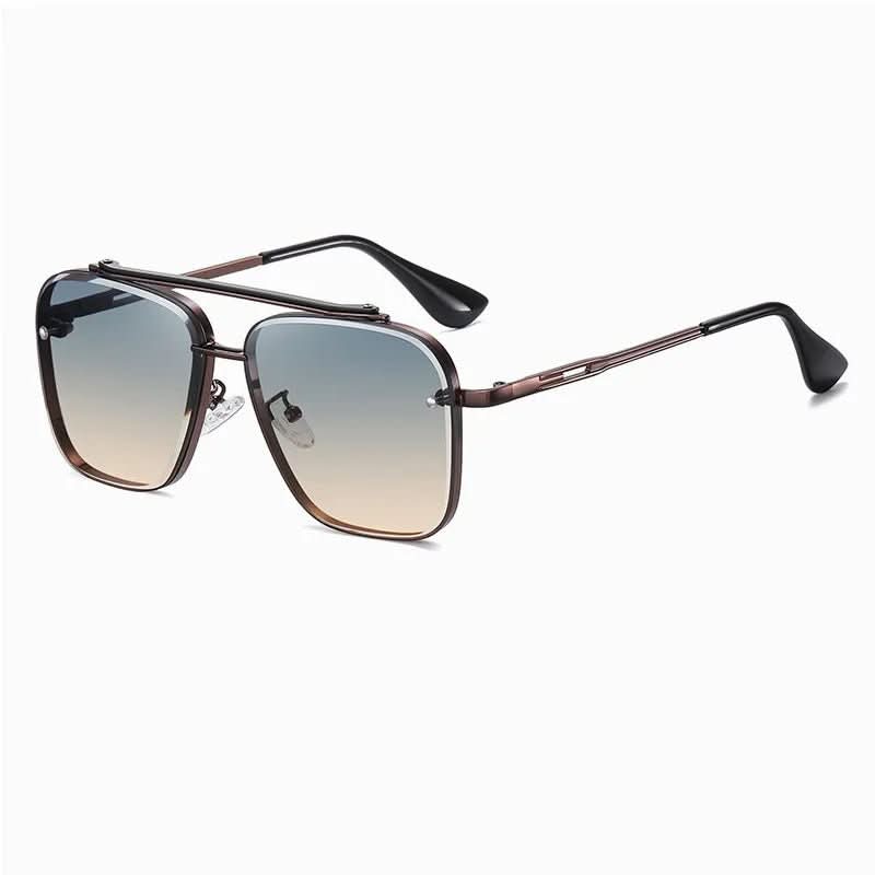 Metal Sunglasses with Gradient Lenses, Fashion Sunglasses for Everyday Wear