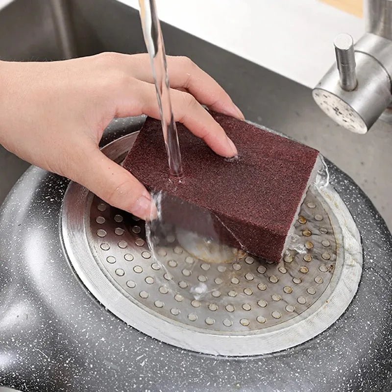 Scouring Sponges with Brush, 10 Pack Washing Up Sponges for Kitchen, Bathroom Cleaning Sponge for Grease and Stains_01