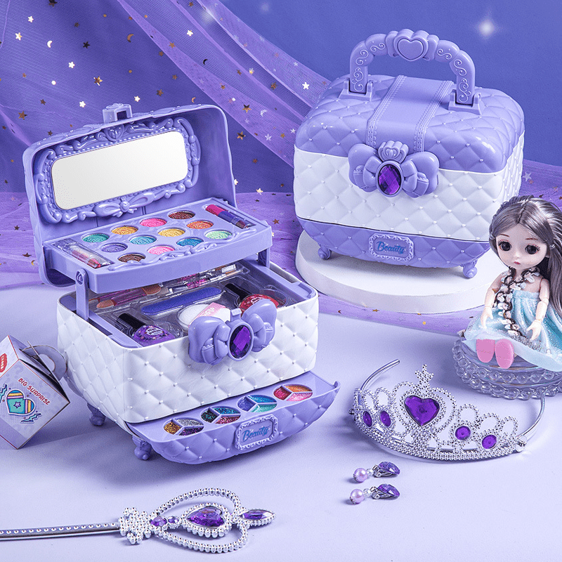 Toy Makeup Set, Washable Make Up Kit for Children with Carry Bag, Pretend Play Makeup and Role Play Toys_04