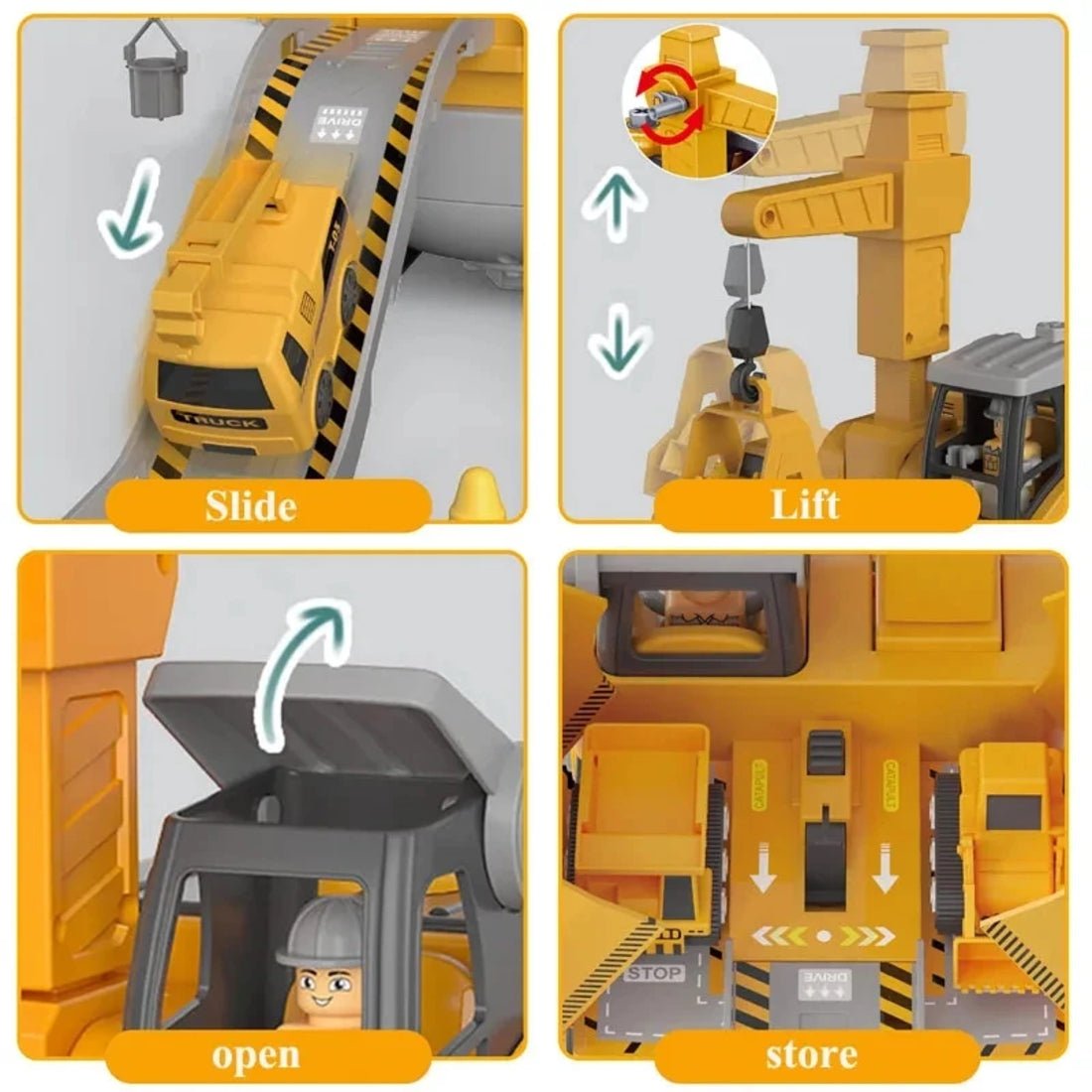 Toy Crane and Vehicle Building Set – image 6