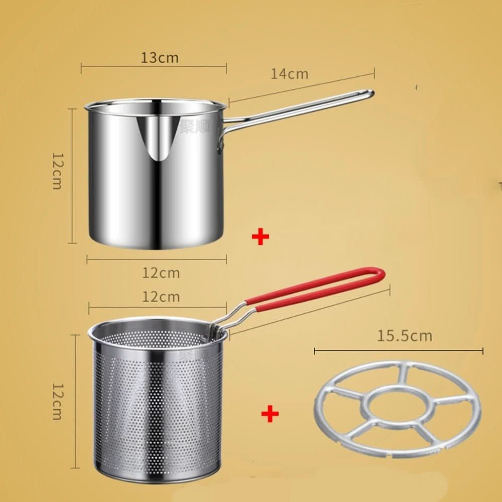 Induction Pan for Deep Frying, Stainless Steel Pot 1200 ml with Pouring Spout, Chip Pan, Milk Pan, Pasta Pot_09