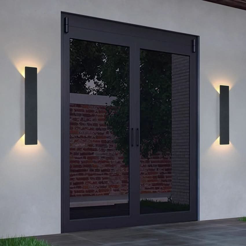 Outdoor Wall Lights LED, Modern Outside Wall Light IP65, Porch Light for Garden and Patio, Outdoor Lighting in Aluminium_09