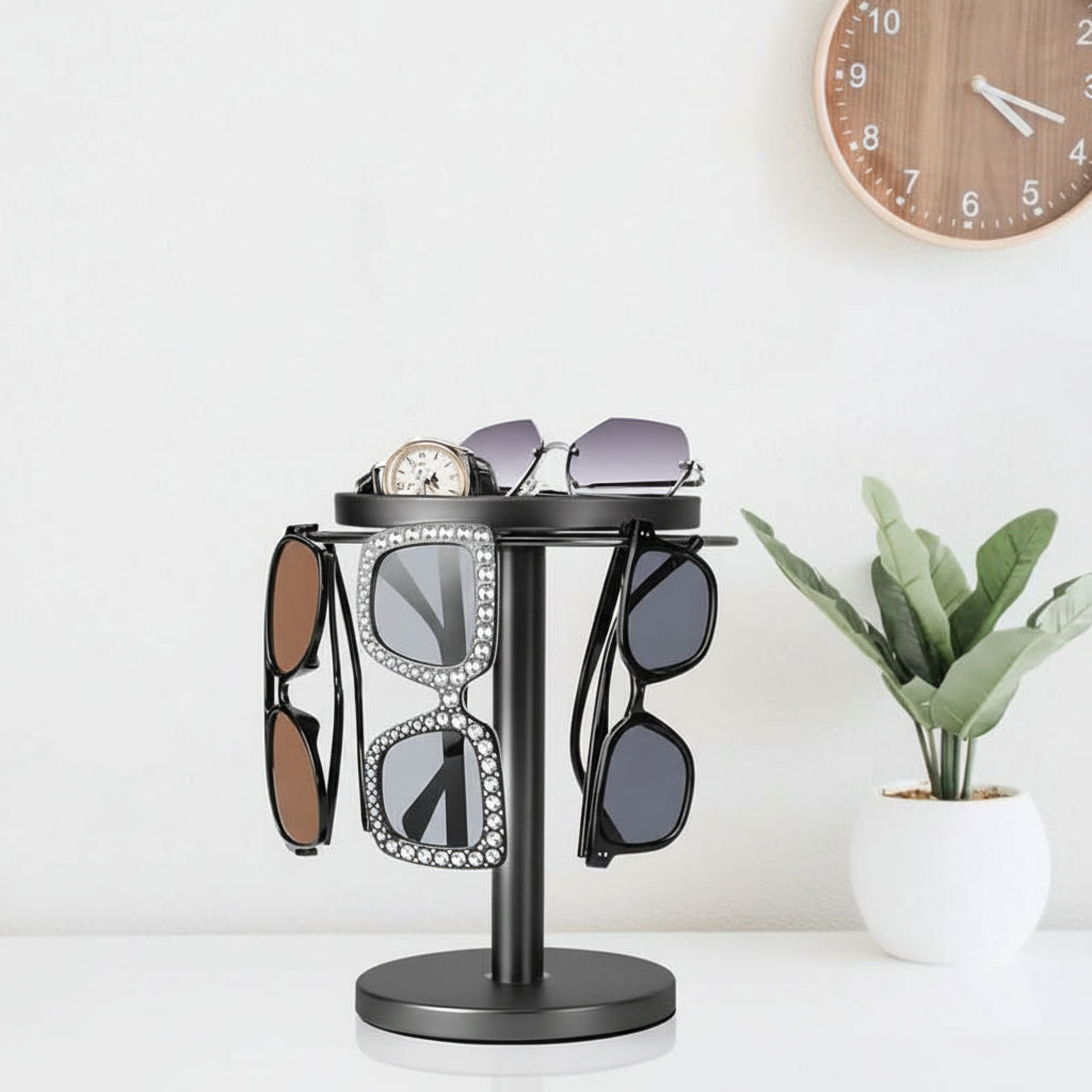 Glasses Holder Stand 360 Rotating, Sunglasses Holder for Desk – image 5