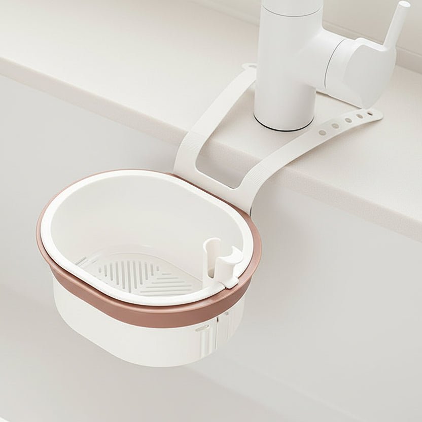 Kitchen Bin Hanging, Small Kitchen Bin for Food Scraps, Sink Waste Basket, Hanging Kitchen Accessories for Counter Space