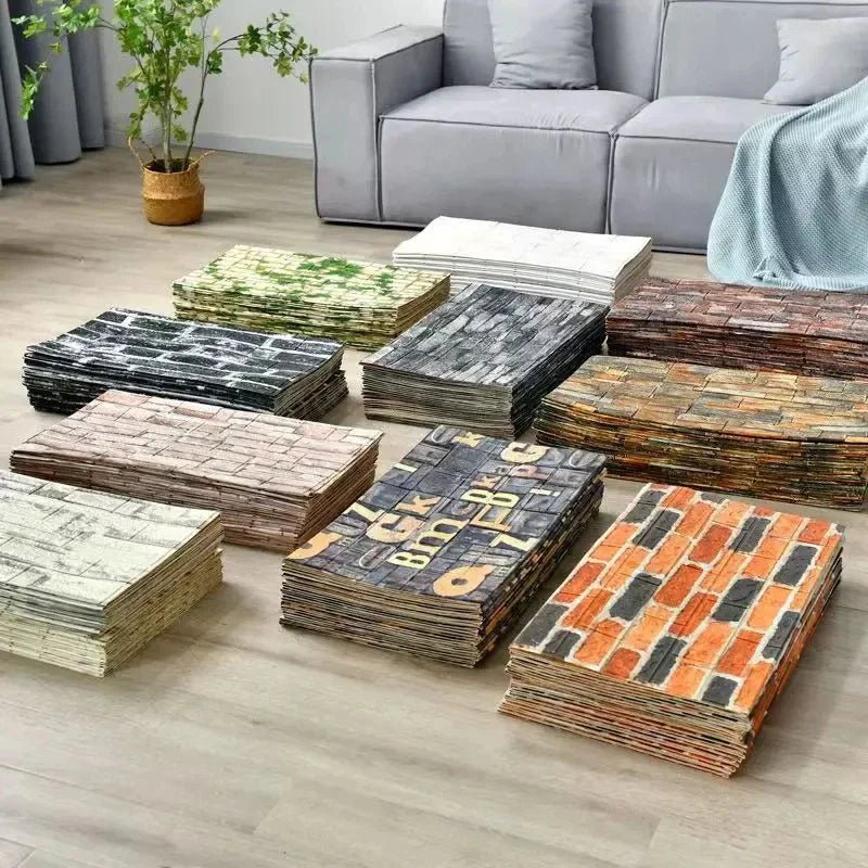 3D Wall Panels Self Adhesive, Waterproof Bathroom Wall Panels, Brick Effect PVC Wall Panels for Kitchen and Living Room_02