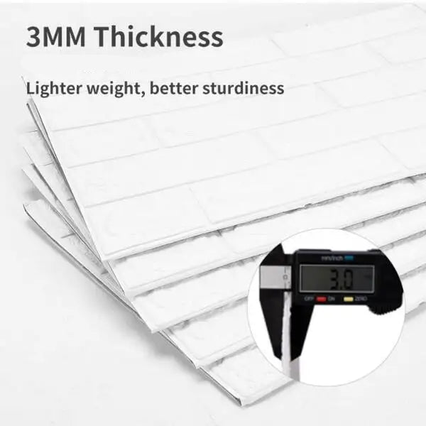 3D Wall Panels Self Adhesive, Waterproof Bathroom Wall Panels, Brick Effect PVC Wall Panels for Kitchen and Living Room_19