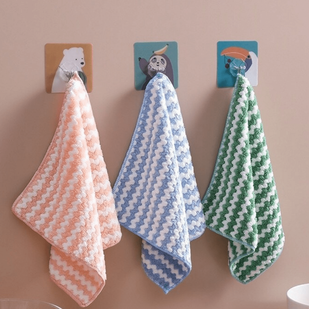 Microfibre Cloths, Coral Fleece Cleaning Cloths for Streak Free Cleaning, Glass Cleaning Cloth, Dish Cloths for Kitchen