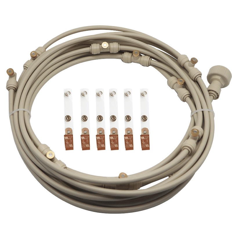 Garden Irrigation System with Misting Hose, Garden Watering System for Greenhouse, Sprinkler Hose with Mist Nozzles_10